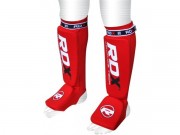 RDX 7514 Накладки на ноги, защита голени RDX Soft Red фото